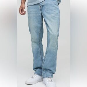 Slim rigid flare jean